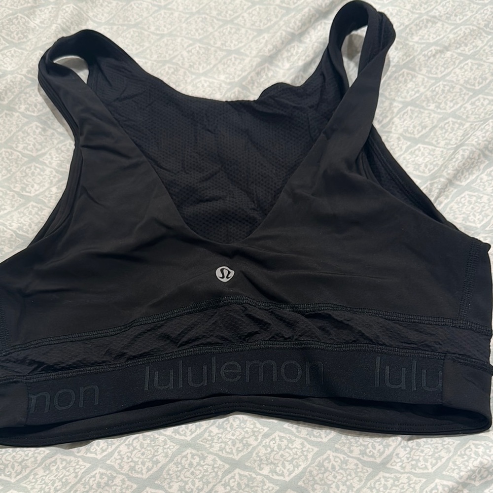 lulu🍋 Final Mile  Black Sports Tank/Bra size 6 - Picture 4 of 9